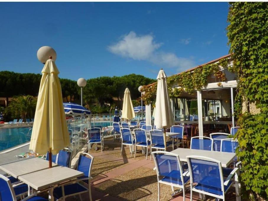 Studio Renove Dans Residence De Vacances Avec Grande Piscine Chauffee, Parking Et Terrasse Agde Buitenkant foto